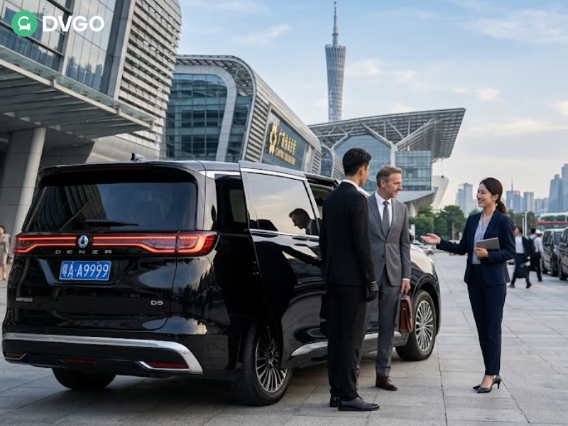 c:\Users\marco\Desktop\blog\2026-04-09\3\The Executive Guide Hiring a Private Business Car and English Translator for Canton Fair Factory Tours\Businessman with driver and translator in Guangzhou.png