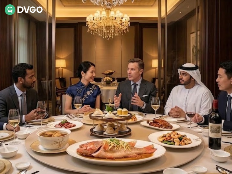 为 VIP 商务客户准备的粤式精致餐饮