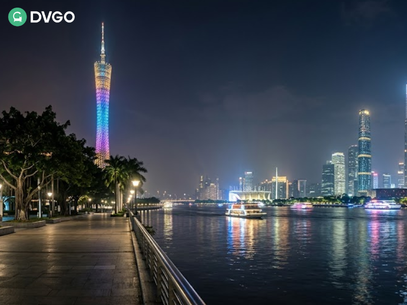 商务旅行者在广交会期间规划夜晚