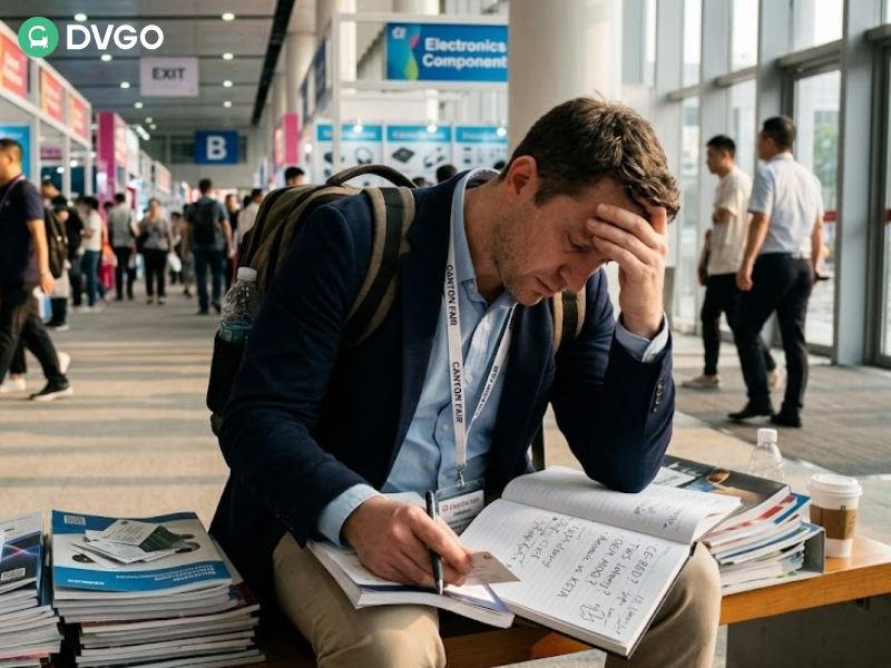 Canton Fair buyer overwhelmed by sourcing data and supplier information