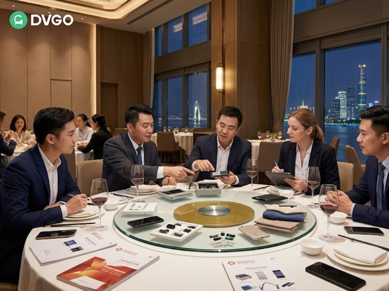 广交会期间海外买家与供应商的商务晚宴会面