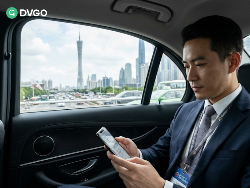 商务旅客在广州参加广交会期间使用私家交通工具