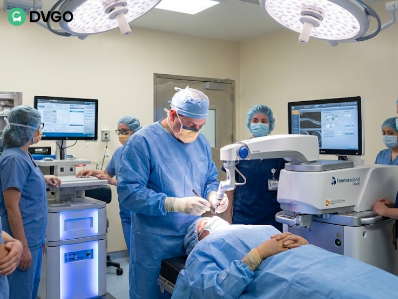 在现代化的中国医院执行 LASIK 眼科手术