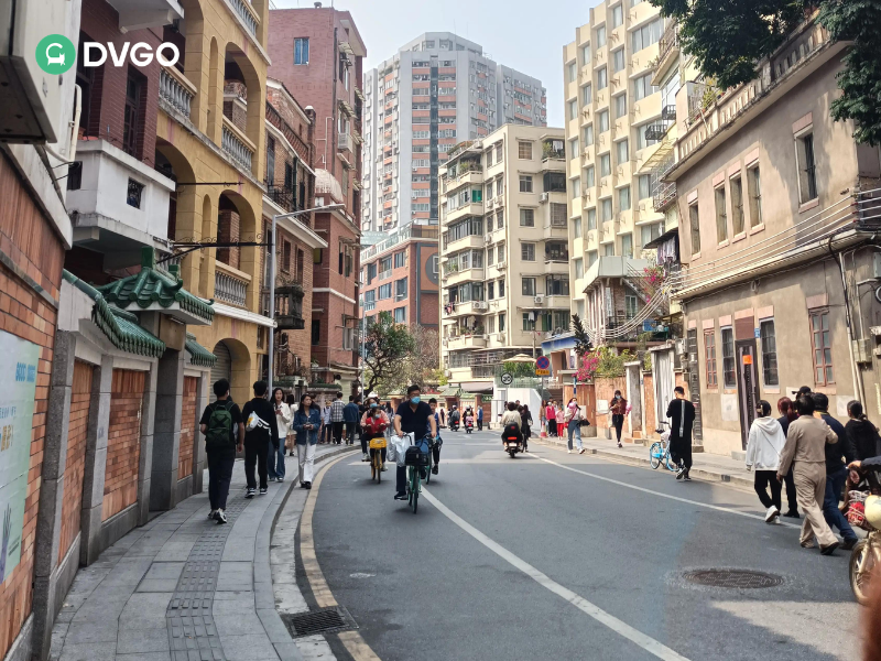 Historic street of Dongshankou in Guangzhou