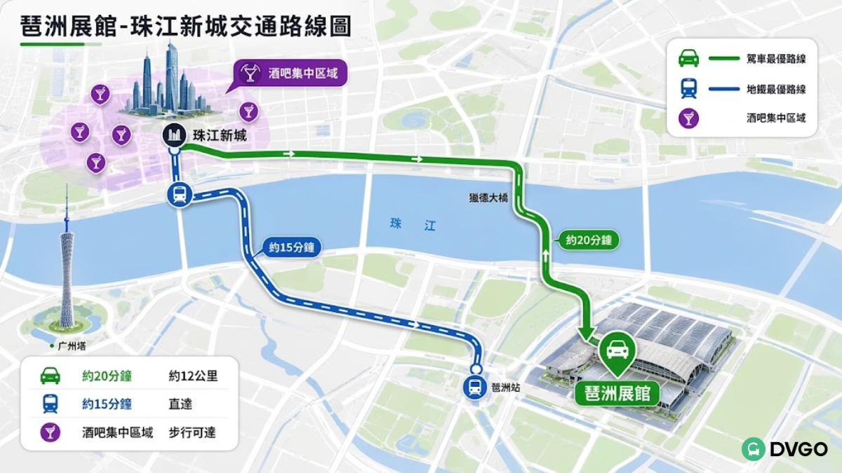 广州商旅,琶洲,珠江新城,广州交通