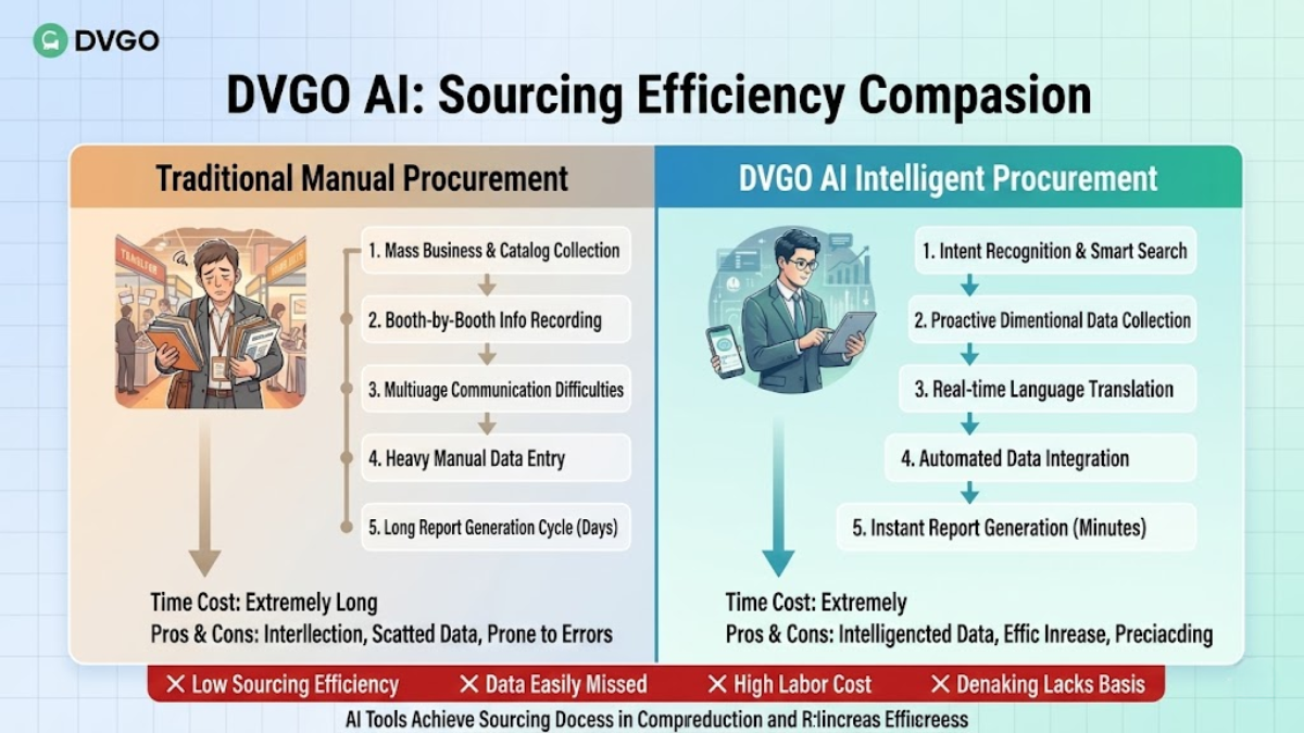 Traditional procurement vs AI-powered procurement at the Canton Fair: improved procurement efficiency and structured information