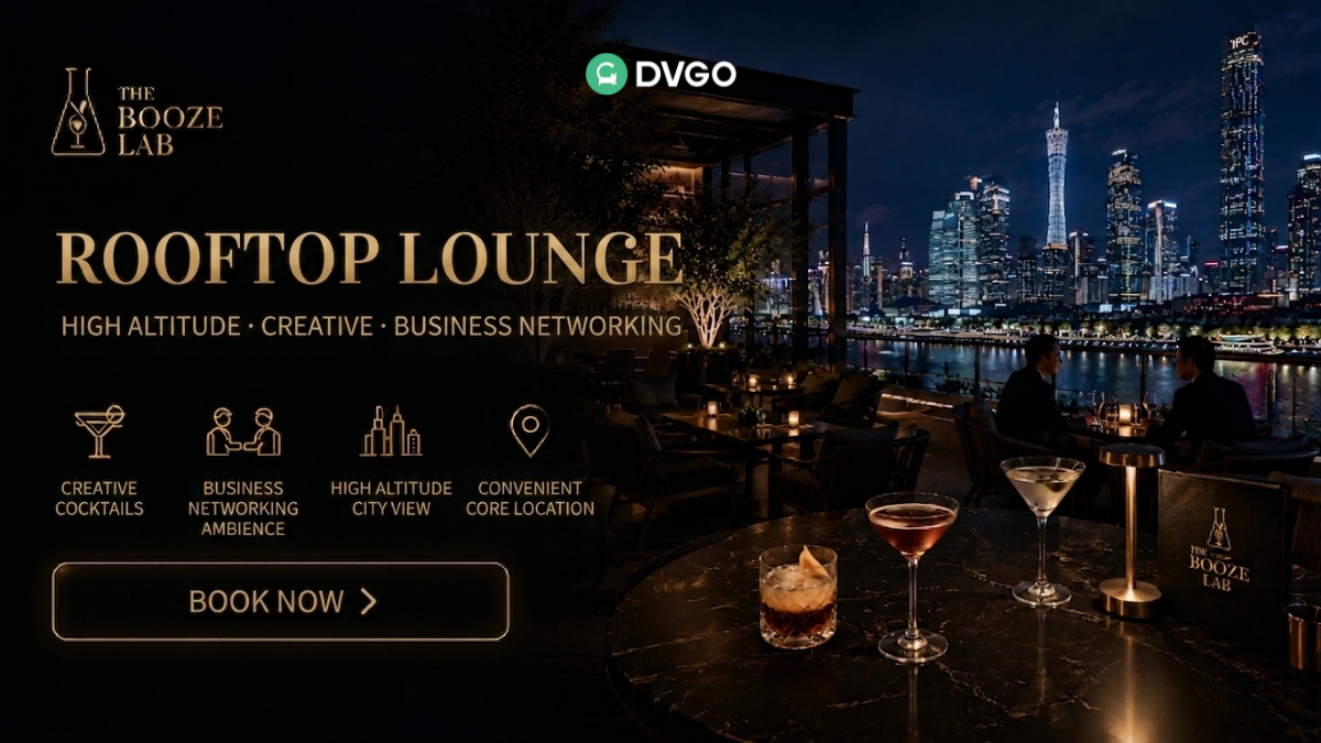 DVGO Canton Fair Night Map, The Booze Lab Business Networking Guide