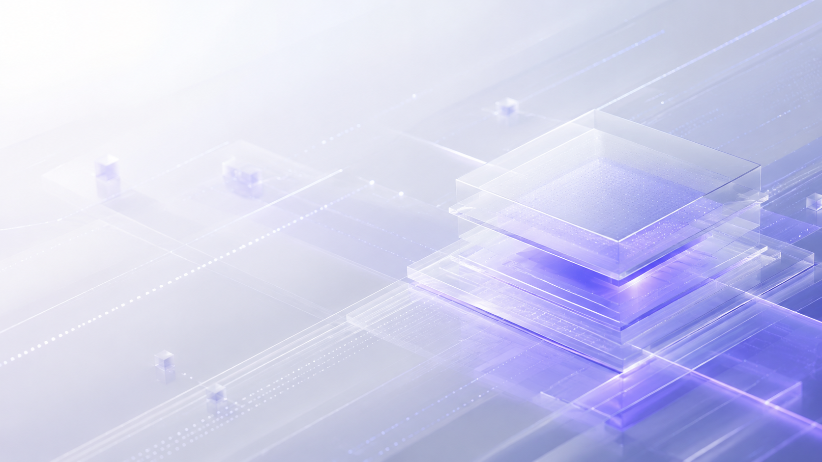 Abstract layered AI technology visualization