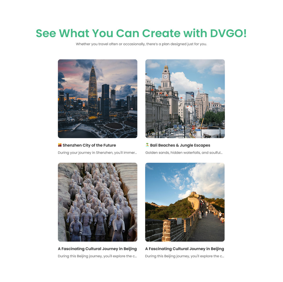 See What You Can Create with DVGO!