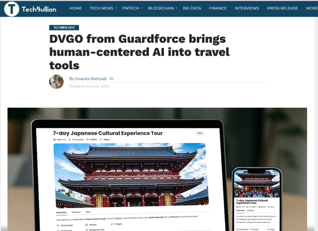 DVGO is featured again on TechBullion