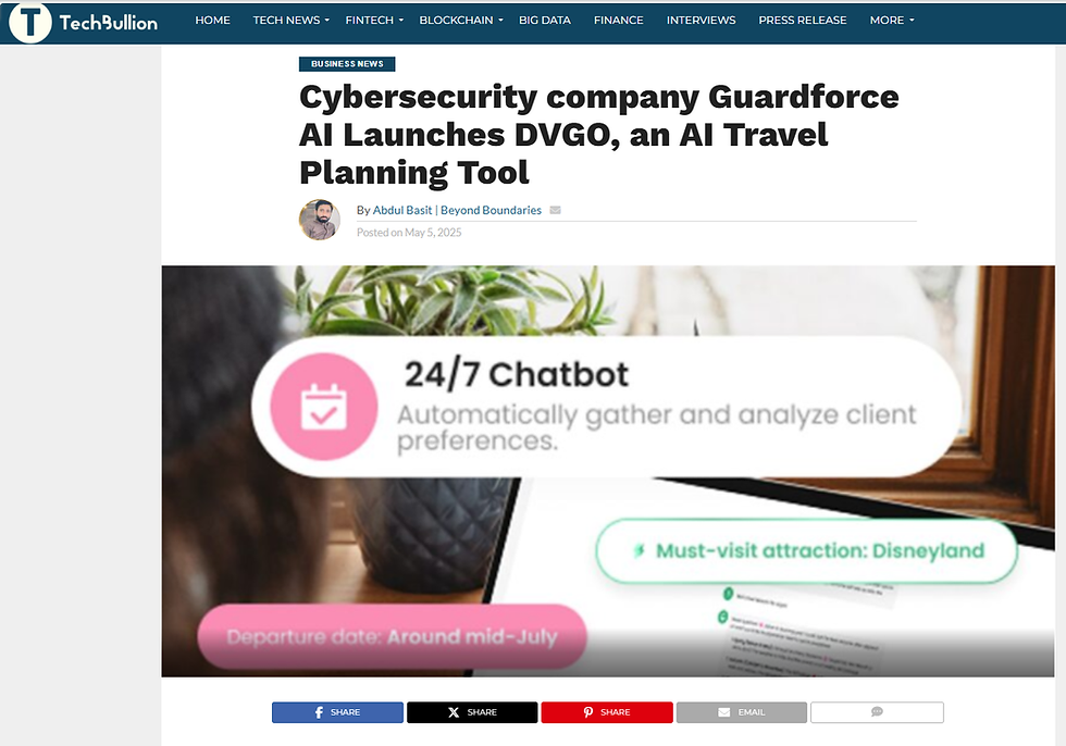 DVGO is featured on TechBullion