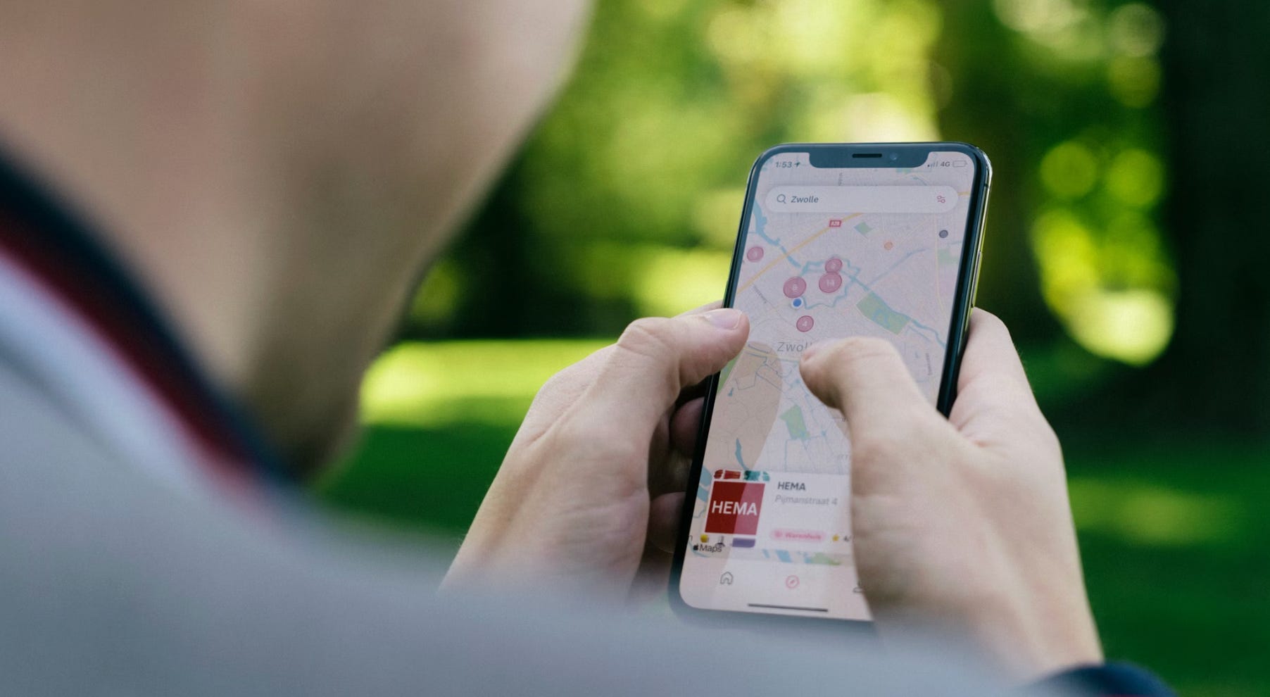 Navigation on smartphone